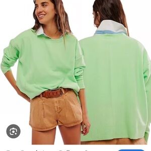Free people Luna sweater kiwi green medium